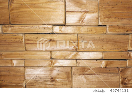 Wood wall background or texture. Natural pattern 49744151
