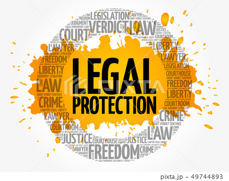 Legal Protection word cloud concept 49744893