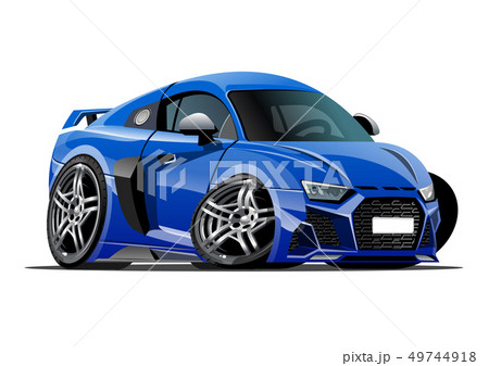 Cartoon vector car isolated on white background Cartoon vector car isolated on white background 49744918