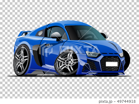 Cartoon vector car isolated on white background Cartoon vector car isolated on white background 49744918