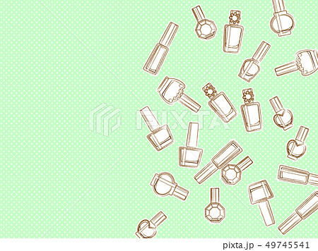 マニキュアのイラスト背景 49745541
