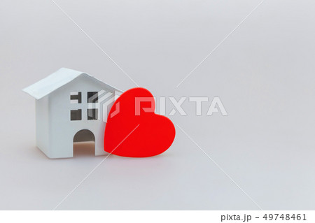 Simply minimal design with miniature white toy Simply minimal design with miniature white toy 49748461