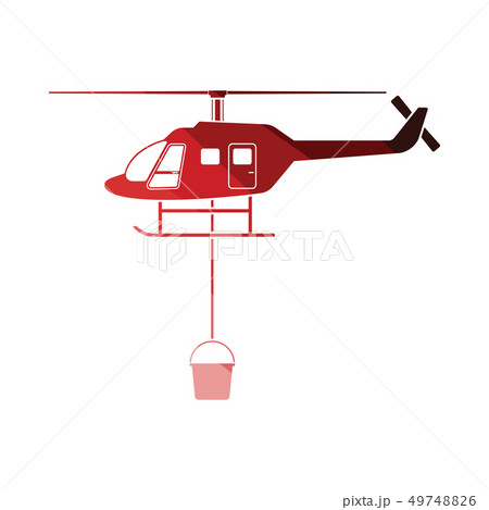 Fire Service Helicopter Iconのイラスト素材