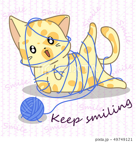 Little cat is naughty 49749121