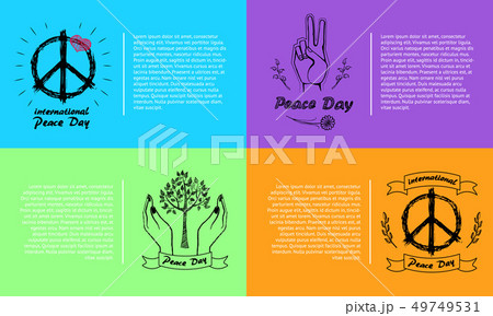International Peace Day Vector Illustration 4 Pics International Peace Day Vector Illustration 4 Pics 49749531