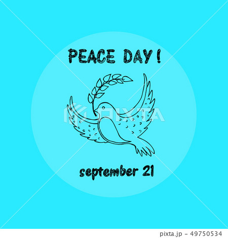 Peace Day September 21 on Vector Illustration 49750534