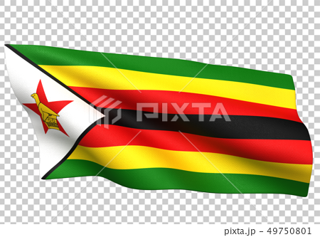 ジンバブエ 国旗 比率1 2のイラスト素材