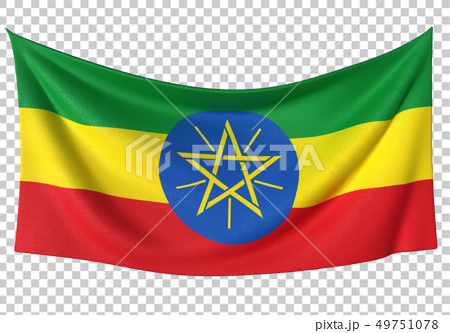 エチオピア 国旗 比率1 2のイラスト素材