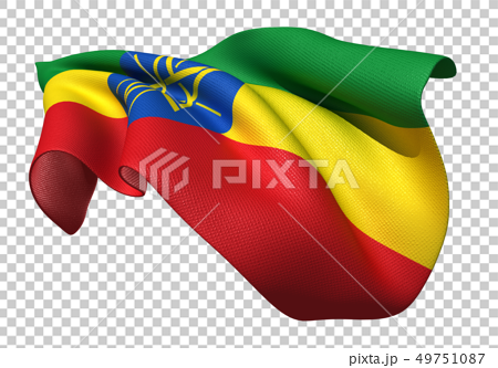 エチオピア 国旗 比率1 2のイラスト素材