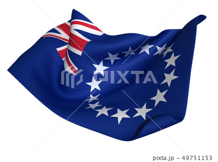 クック諸島 国旗 比率1 2のイラスト素材 49751153 Pixta