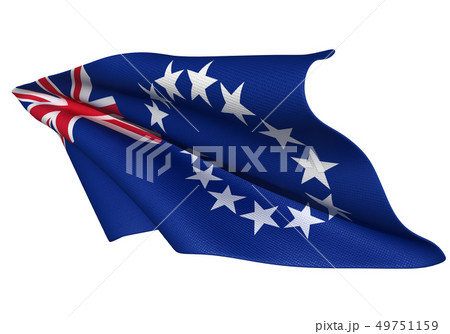 クック諸島 国旗 比率1 2のイラスト素材