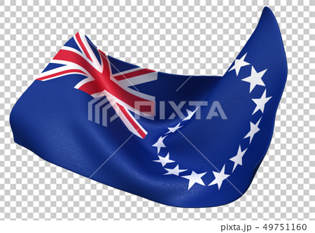 クック諸島 国旗 比率1 2のイラスト素材