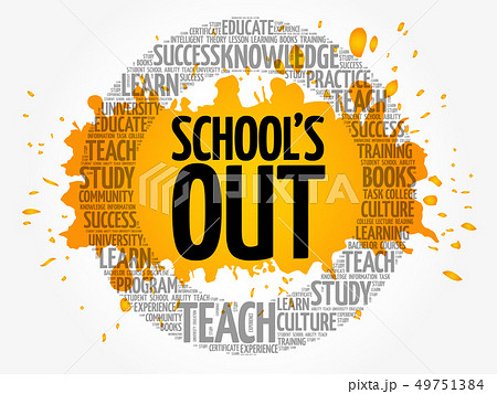 School's Out word cloud collage 49751384