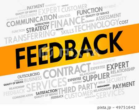 Feedback word cloud collage Feedback word cloud collage 49751642