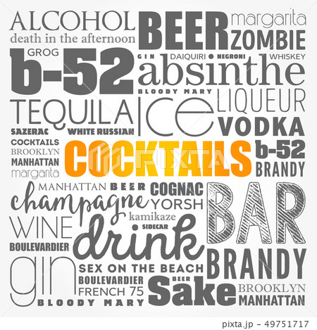 Different cocktails and ingredients 49751717