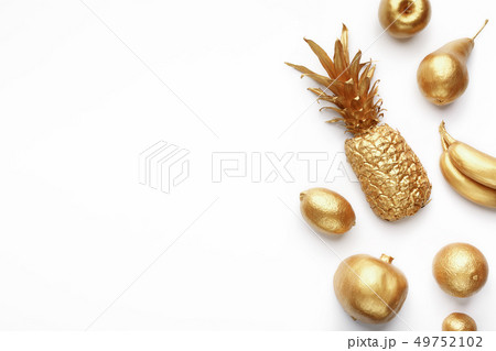 Golden fruits composition 49752102