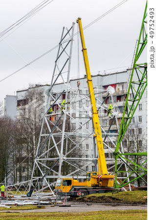 new high voltage power line steel support assembly in city 49752493