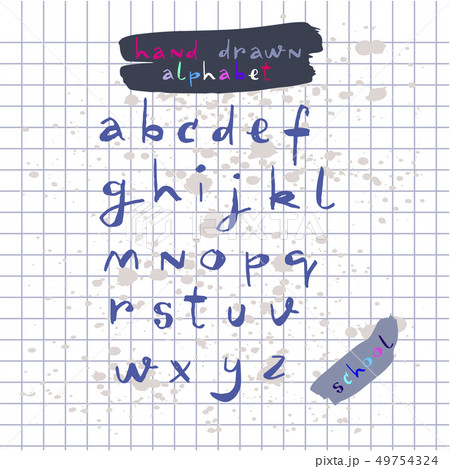 Hand drawn alphabet3 Hand drawn alphabet3 49754324