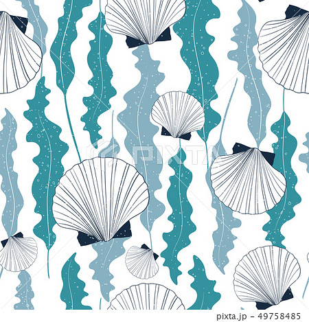 Marine vector seamless pattern Marine vector seamless pattern 49758485