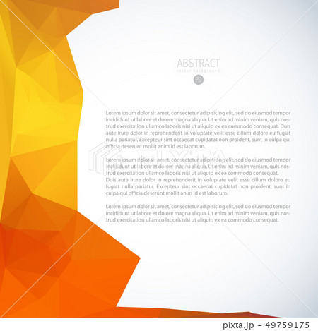 Red triangle background banner brochure template 49759175