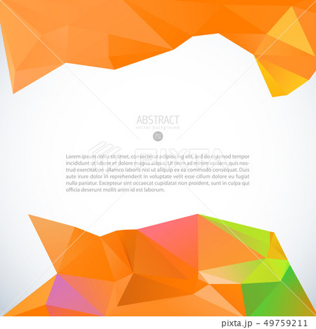 Red triangle background banner brochure template Red triangle background banner brochure template 49759211