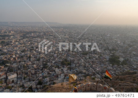 ナハーガー・フォート(ナルガール要塞)から見るジャイプールの街並み 49761471