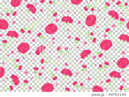 Carnation pattern with natural watercolor touch Carnation pattern with natural watercolor touch 49763149