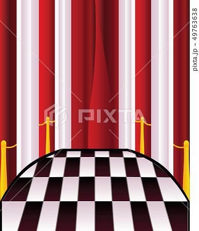 Interior with Red Curtains Interior with Red Curtains 49763638
