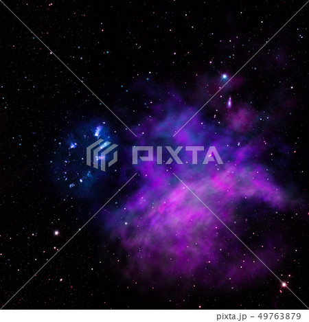 Being shone nebula. 3D rendering Being shone nebula. 3D rendering 49763879