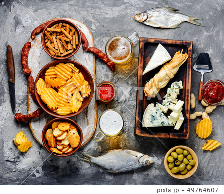 Huge set of snacks for beer Huge set of snacks for beer 49764607