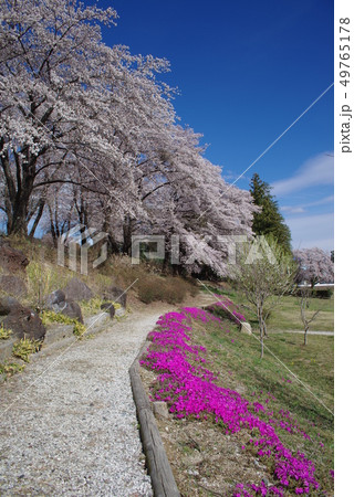 台ヶ原宿 ほたる親水公園 山梨県 北杜市 白州町 の写真素材