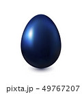 Dark blue Easter Egg on a white background 49767207