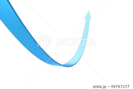 矢印 曲線 カーブのイラスト素材
