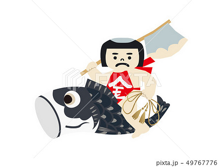 端午の節句のイメージ。 日本の季節のイラスト。 五月人形。こどもの日のイラスト素材。 金太郎。坂田金 端午の節句のイメージ。 日本の季節のイラスト。 五月人形。こどもの日のイラスト素材。 金太郎。坂田金 49767776