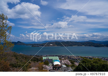 日本三景の天橋立 桜が満開の丹後半島天橋立 日本三景の天橋立 桜が満開の丹後半島天橋立 49767910