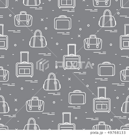 Cute seamless pattern with different bag and 49768133
