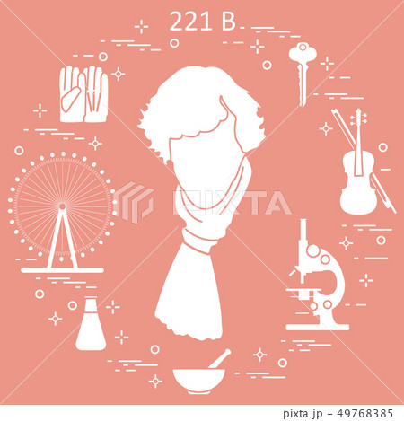 Private detective Sherlock Holmes with variety 49768385