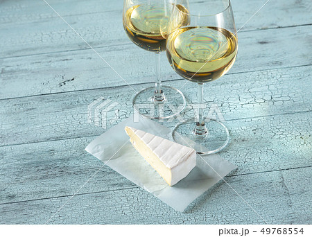 Two glasses of white wine Two glasses of white wine 49768554