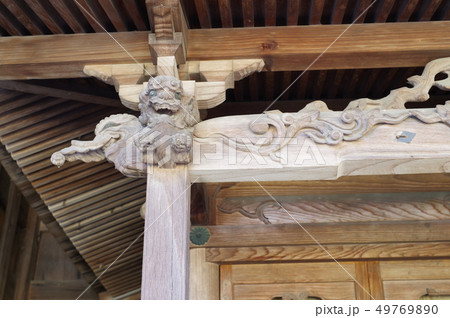 信州　安曇野　松川村　細野神社の金比羅社　安曇野の名匠　浅川豊八の造立 49769890