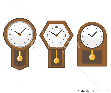 時計 時間 アイコン 置時計 針のイラスト素材