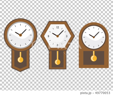時計 時間 アイコン 置時計 針のイラスト素材