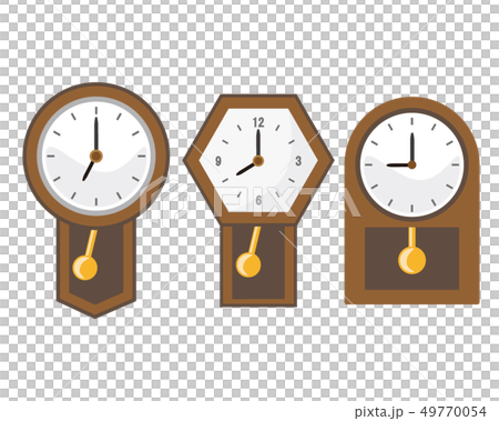 時計 時間 アイコン 置時計 針のイラスト素材