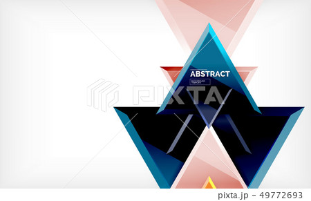 Flying triangles compostion geometric background Flying triangles compostion geometric background 49772693