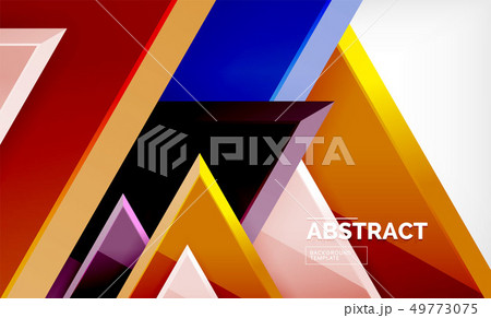 Tech futuristic geometric 3d shapes, minimal 49773075