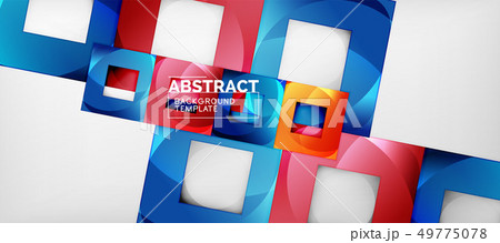Background with color squares composition, modern Background with color squares composition, modern 49775078