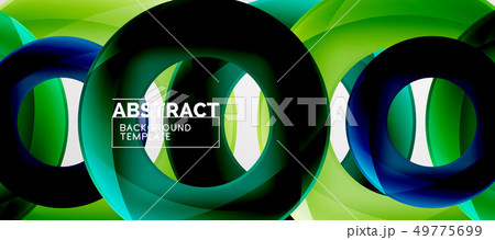 Flying circles geometric abstract background Flying circles geometric abstract background 49775699