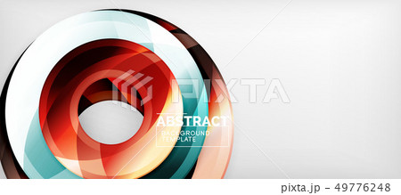 Modern geometric circles abstract background, 49776248