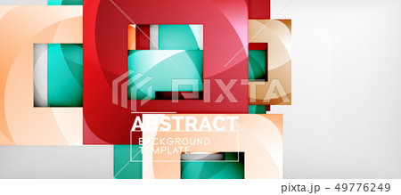 Abstract squares geometric background can be used 49776249