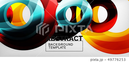 Modern geometric circles abstract background, Modern geometric circles abstract background, 49776253