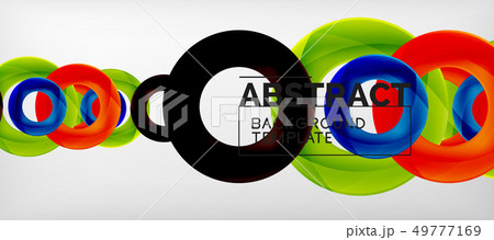 Colorful vector rings geometric abstract Colorful vector rings geometric abstract 49777169